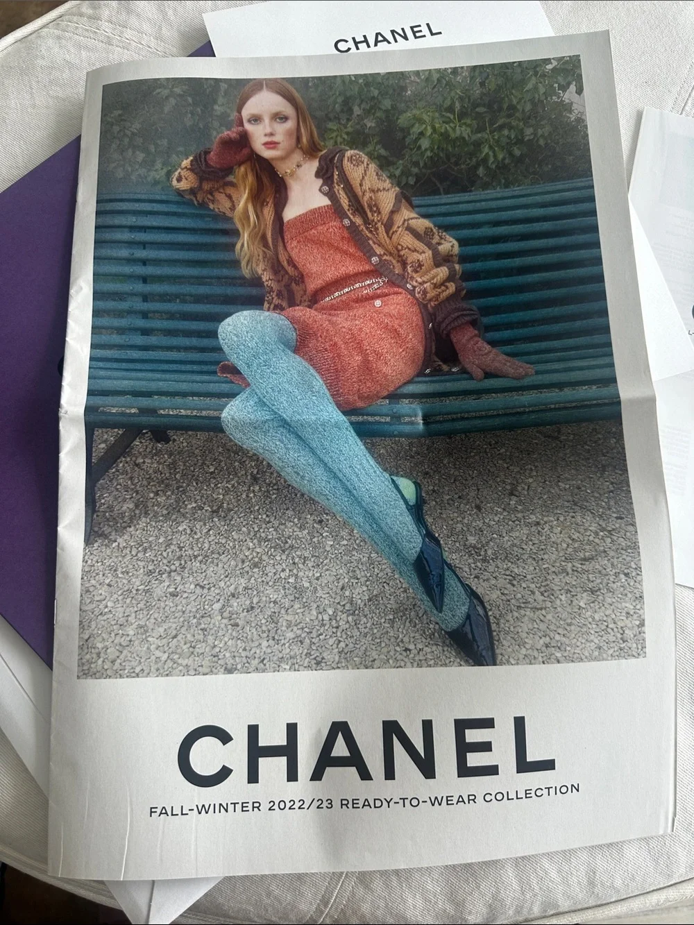 Chanel fall winter 2022/23 ready to wear collection newspaper Inez & Vinoodh
